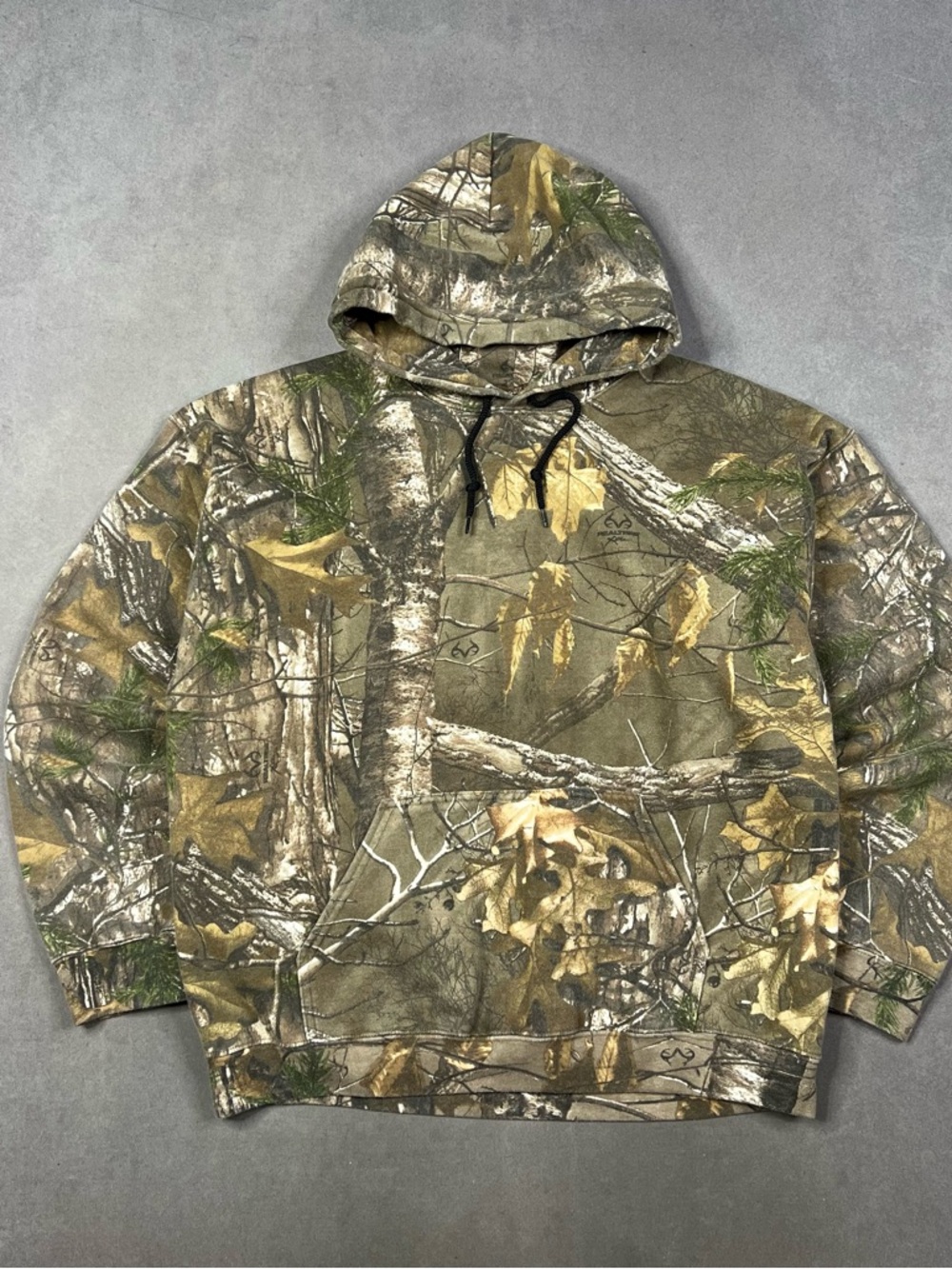 Realtree Fleece-Lined Camo Hoodie in Brown and Tan